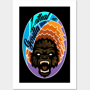 Aesthetic Lethal Gorilla illustration Posters and Art